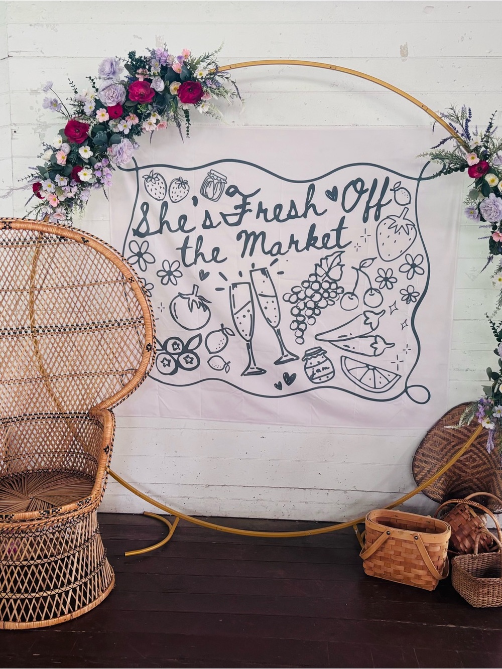 Fresh Off the Market Decorative Wall Tapestry